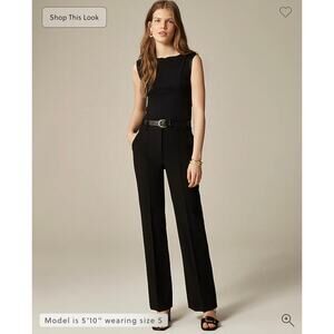 J. Crew Natalia pant in four-season stretch Black NWT size 16T